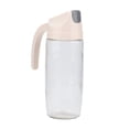 thumbnail image 1 of Oil Dispenser, Glass Oil Dispenser Bottle Leakproof Dust Proof Automatic Open Close Oil Pot Apricot Kitchen Utensil(600ML), 1 of 8