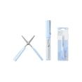 thumbnail image 2 of Portable Pen Style Scissors with Safety Rounded Tip - Stainless Steel Blades for Office Travel, Compact Lightweight Design with Protective Cover for Safe Use,Light Blue, 2 of 5