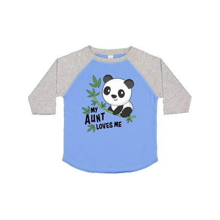 

Inktastic My Aunt Loves Me- Cute Panda Gift Toddler Boy or Toddler Girl T-Shirt