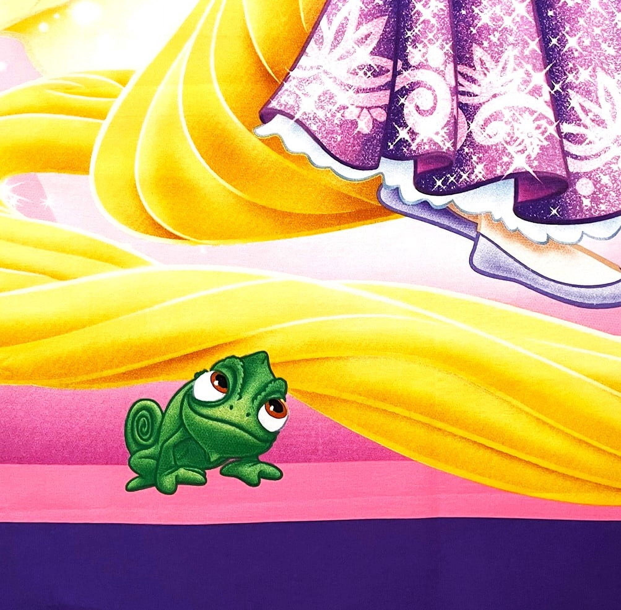 1 Panel - Disney Tangled Rapunzel Maximus & Pascal Cotton Fabric Panel (Great for Quilting, Sewing, Craft Projects, Wall Hangings, and More) 36" X 44"