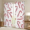 thumbnail image 2 of Homewish Sweet Candy Cnae Black Out Curtains,Merry Christmas Curtains Pack of 2 (42x63 Each),Red Polka Dots Bedroom Curtains For Teens,Super Cozy Room Decor, 2 of 6