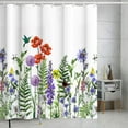 thumbnail image 3 of AUQ Shower Curtains Wind Resistance Shower Curtain Set Stylish Design Comfortable Privacy Protection Bathroom Shower Curtain Sets,Style4, 3 of 4