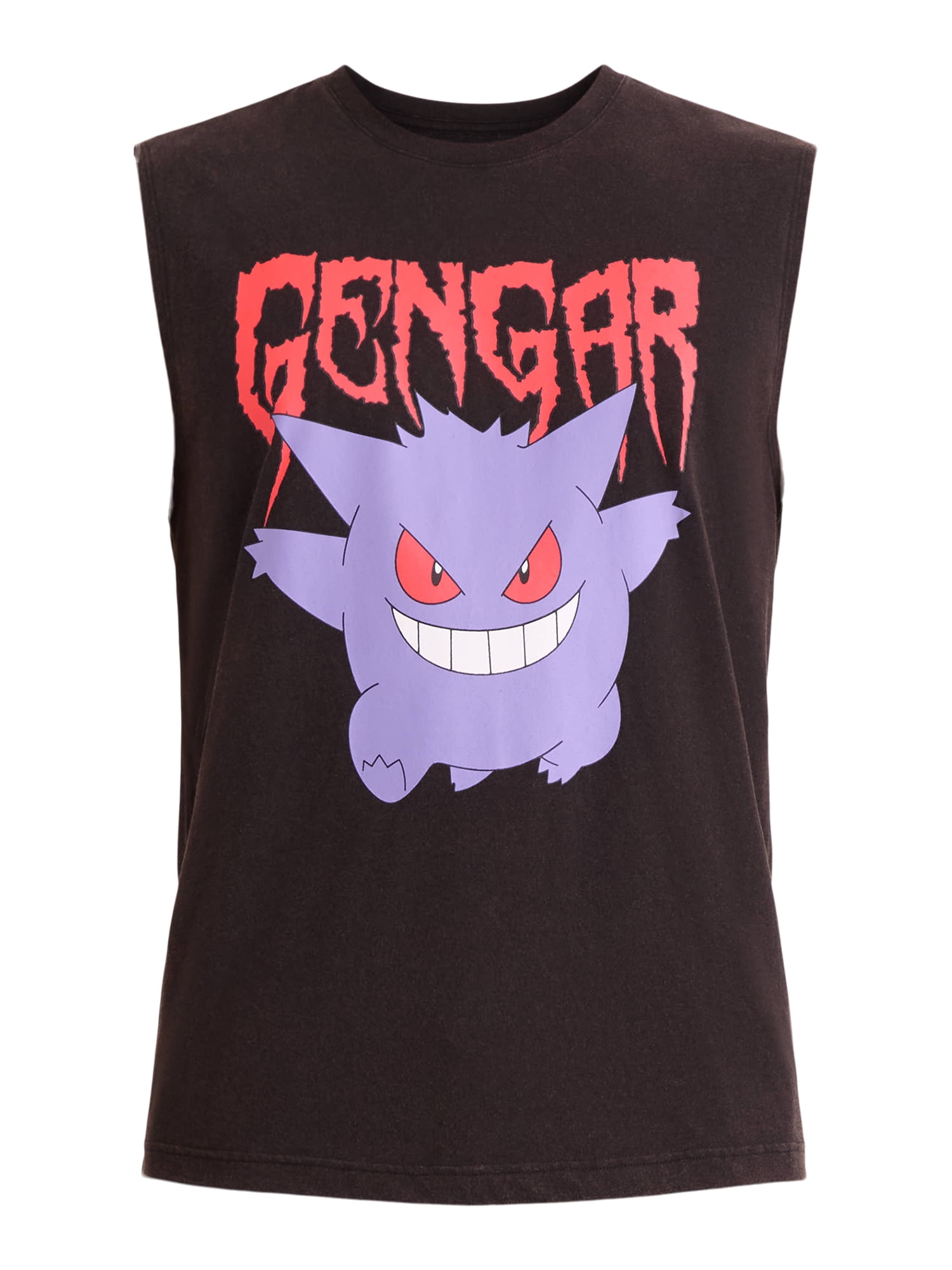 Gengar Men's and Big Men's Graphic Muscle Tee, Sizes S-3XL