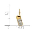 thumbnail image 2 of Accent Diamond Cell Phone Charm Pendant Necklace in 14K Yellow Gold with Chain, 2 of 4