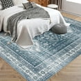 thumbnail image 7 of Geetinfly 9*12FT Area Rugs 1150Gsm 350Gsm Velvet Weight Pearl Velvet Washed Back Folding Printed Carpet Xxs-Persia-Jingyu Teal, 7 of 7