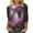 Purple 3, variant on FAIWAD Halloween Plus Size Tops for Women Funny Ghost Pumpkin Print Pullover Ladies Fall T-Shirt 2024