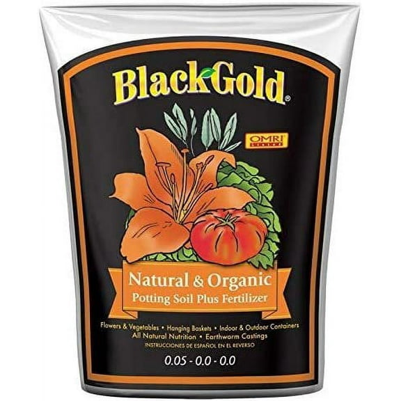 Sun Gro SUGRBG2 13020402 Black Gold Natural and Organic Soil, 2 Cubic Feet Premium-New