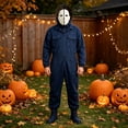thumbnail image 3 of 2026 Halloween Costu-me Unisex Adult Hooded Onesie Oversized Zipper Loungewear Jumpsuit, 3 of 7