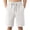 White&090305R, variant on Fabrcox M-5XL Linen Men Shorts Summer Mens Beach Shorts Drawstring Big and Tall Sports Hiking Mens Gym Shorts with Pockets