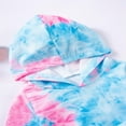 thumbnail image 3 of zbxnLI Toddler Girls Tie-Dye Sweatsuits 2 Piece Hoodie Sweatshirt Sweatpants Clothes Sets for Little Girls, 3 of 6