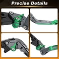 thumbnail image 4 of Palancas de freno y embrague de motocicleta extensibles para Kawasaki NINJA500 Z500SE 2024 2025 1 par de palancas de freno ajustables para Kawasaki Ninja 500 Z 500 SE Verde, 4 of 7
