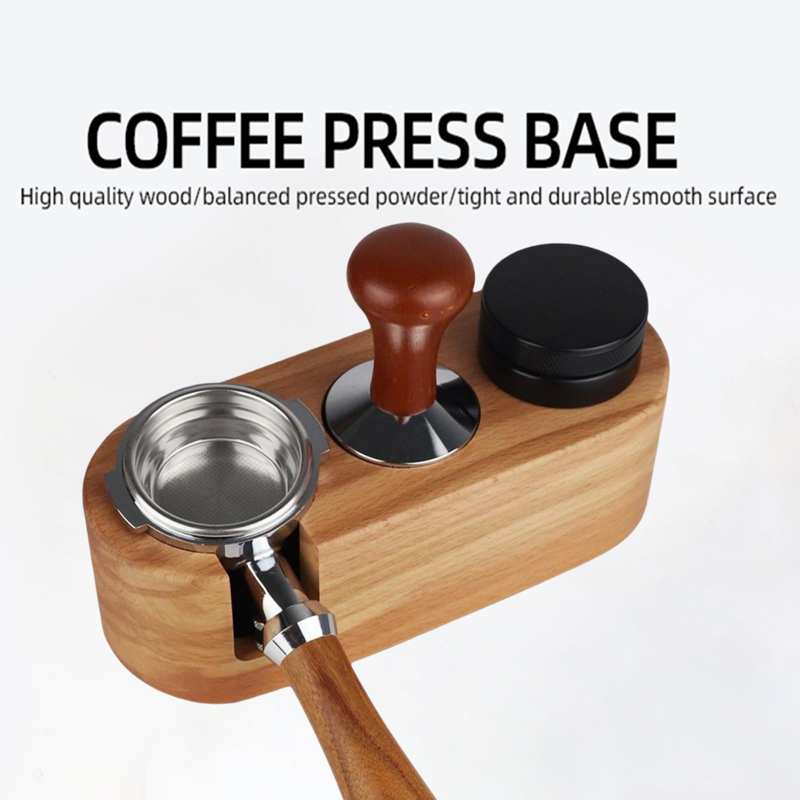 Espresso Accessories Kits Espresso Stand Set Barista Part Multipurpose  Coffee Tamper Distributor and Stirring for Counters Shop Cafe wood 51mm