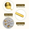 thumbnail image 3 of Unique Bargains 6Pack 6' Stainless Steel Espresso Spoons Mini Coffee Spoon Teaspoon, Gold, 3 of 4