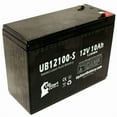 thumbnail image 2 of Neuton Mowers CE6 Battery Replacement - UB12100-S Universal Sealed Lead Acid Battery (12V, 10Ah, 10000mAh, F2 Terminal, AGM, SLA), 2 of 8