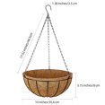 thumbnail image 3 of Maceta colgante ZeediX de metal con forro de fibra de coco, 14 cm, 3 of 7