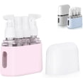 thumbnail image 1 of Mini Distributeur de Shampoing Portable Ensemble de Bouteilles de Voyage, Mini Distributeur Portable Ensemble de Voyage, Bouteilles à Pompe Étanches Contenants Format Voyage, Bouteilles de Voyage Réutilisables pour Articles de Toilette (Rose, 4 en 1), 1 of 7
