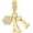 Golden Dog Bone Charm, variant on Hamsa Hand Dragon Bible Cross Prayer Charm 925 Sterling Silver Charms Fits Women's Charm Bracelet and Necklace Bead Charms Jewelry Gifts for Sister Friend[g0965]