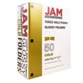 thumbnail image 2 of JAM Paper Glossy 3 Hole Punch Folders, Gold, 50/Pack, 2 of 5