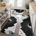 thumbnail image 2 of Black Gothic Moon Mountain Pattern Kitchen Rugs Sets Of 3,Kitchen Runner Rugs Non Skid Washable,Decorative Kitchen Floor Mats for Kitchen,Sink,Laundry,17"x30"+ 17"x47" + 17"x59", 2 of 6