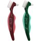 thumbnail image 1 of Cepillo duro premium para dentaduras postizas, cepillo de limpieza, cerdas multicapa y cepillo portátil para dentaduras postizas, cuidado de dentaduras postizas (paquete de 2), 1 of 5