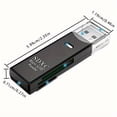 thumbnail image 2 of Lector de tarjetas Micro SD USB 3.0, adaptador 2 en 1 de 5 Gbps a USB, compatible con SDXC, SDHC, MMC, RS-MMC, Micro SDXC y lector de tarjetas de memoria Wansurs., 2 of 5