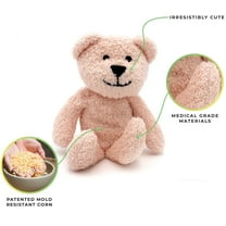Thermal-Aid Zoo — Mini Bella The Pink Bear — Kids Hot and Cold Pain Relief Boo Boo Tool — Heating Pad Microwavable Stuffed Animal and Cooling Pad — Easy Wash, Natural Sleep Aid — Pregnancy Must-Haves