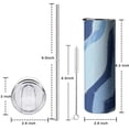 thumbnail image 5 of 20 OZ Coffee Tumble Slim Tumbler Cup with Straw,Thermal with Lids for Hot and Cold Drinks for Work Travel, 5 of 7