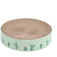 thumbnail image 1 of Cat Toy, Corrugated Cardboard Cat Catnip Scratcher Nail Scraper Mat Kitten Bed Toy-Green-Medium, 1 of 5