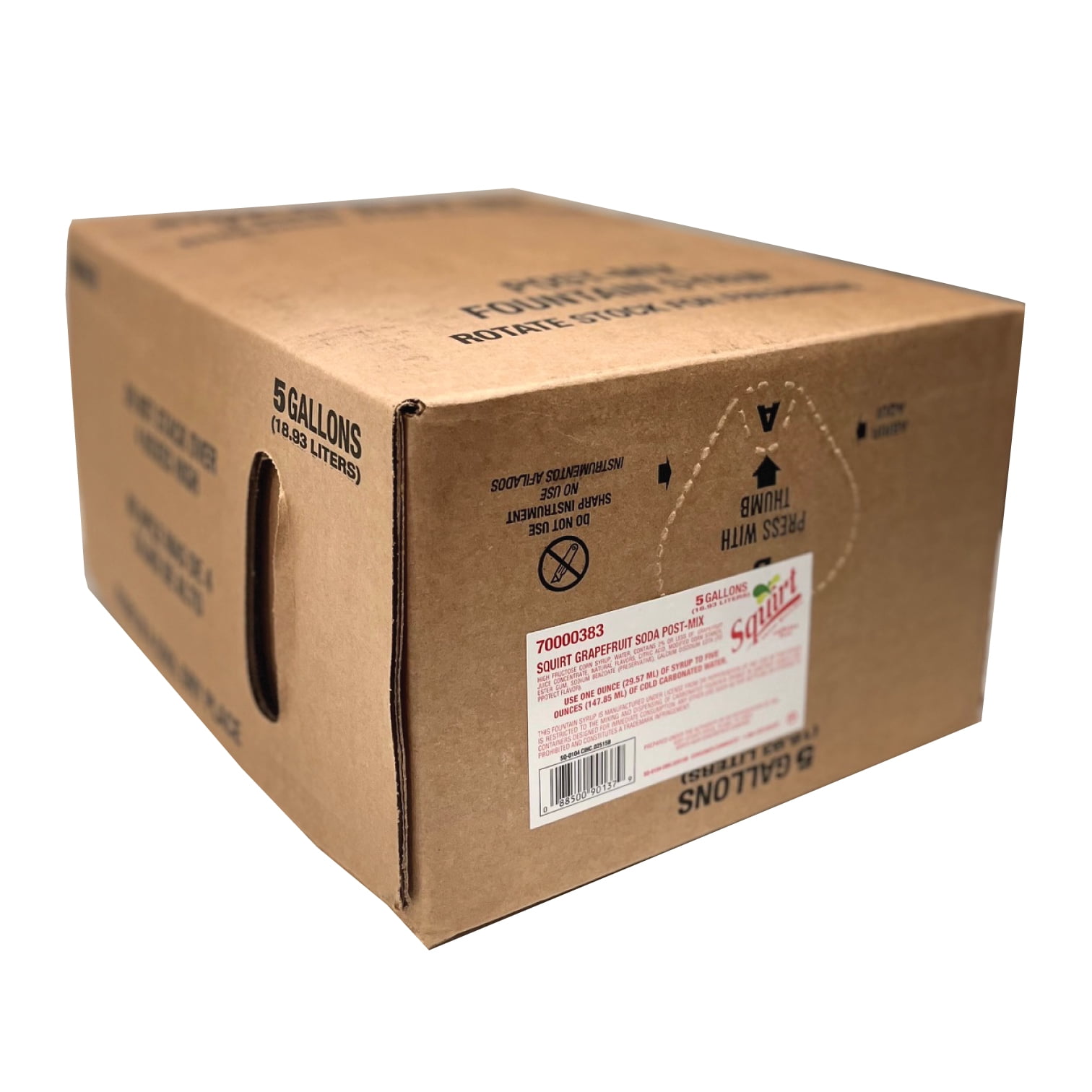 Squirt Syrup (5-gallon) Bag-in-Box