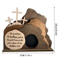thumbnail image 3 of Wooden Nativity Set Wooden Manger Creche Nativity Scene Inspired Wedd, 3 of 8