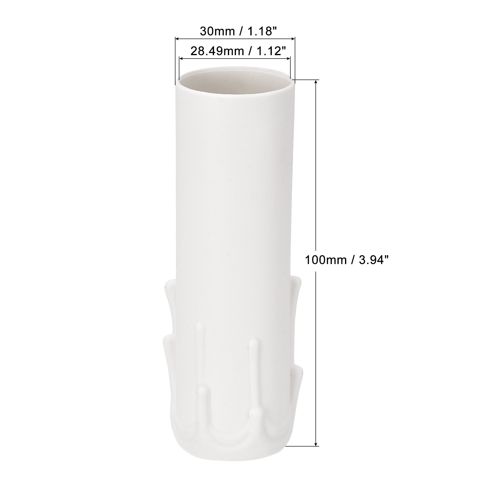 Unique Bargains Plastic Candle Socket Covers for Candelabra Bases White 1.18" x 3.94"