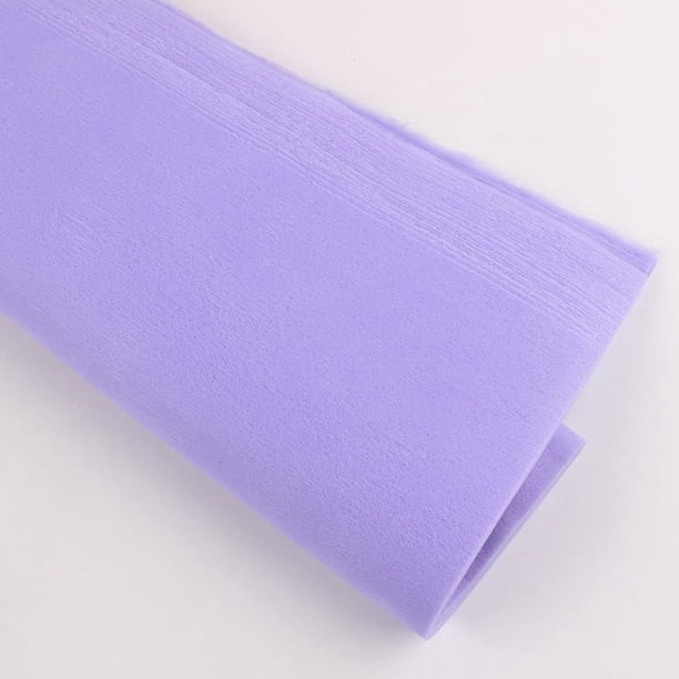 Xiao Hua Papel de algodón monocromático semitransparente, papel de revestimiento no tejido, papel plegado de ramo 50 * 50 cm (violeta claro)