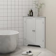 thumbnail image 2 of kleankin Armoire de Salle de Bain d'Angle, Portes Encastrées et Tablette Ajustable, 2 of 10