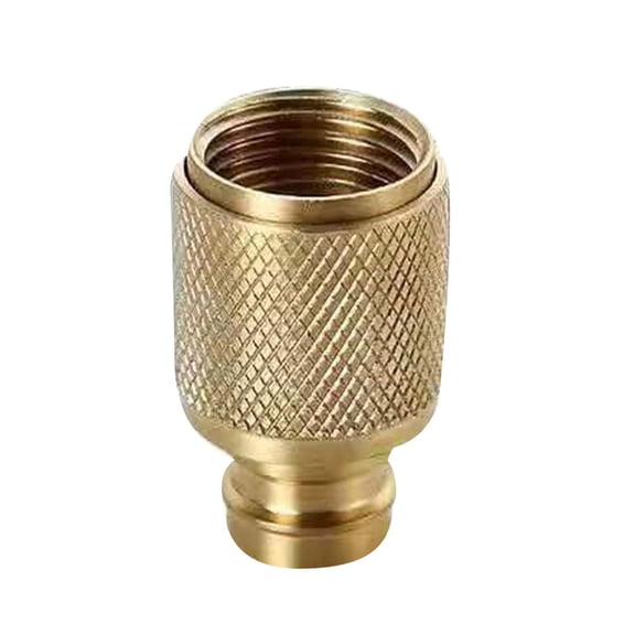 Secfreeship 1"x1.6" Brass Garden Hose Spray Nozzle, Heavy-Duty Adjustable Water Connector, Leak-Proof Nozzle for Outdoor Watering, Lawn Care, and Car Washing