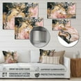 thumbnail image 4 of Designart "Pink Geode Exploration II" Abstract Marble Metal Wall Decor, 4 of 5