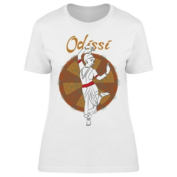 Odissi Indian Classical Dance T-Shirt Women -Image by Shutterstock, Female Small