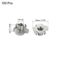 thumbnail image 2 of Unique Bargains 1/4'-20 T-nut 100 Pack 304 Acier Inoxydable 4 Écrous à Té à Dents Filetés Insertion, 2 of 6