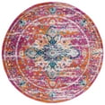 thumbnail image 4 of SAFAVIEH Madison Caden Floral Bordered Runner Rug, Fuchsia/Gold, 2'3" x 8', 4 of 11