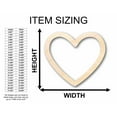 thumbnail image 2 of Unfinished Wood Heart Border Silhouette 4" / 1/2", 2 of 5