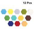 thumbnail image 1 of WEUVEB 12PCS Modern Hexagon Wall Decor Felt Panels for Home Decoration, 1 of 6