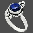 thumbnail image 2 of Natural Lapis Lazuli - Afghanistan 925 Sterling Silver Ring s.8 Jewelry R-1127 SDR243746, 2 of 5