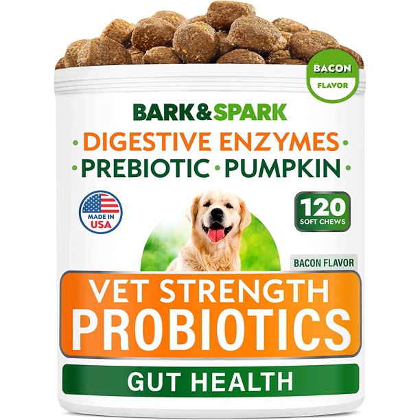 Vet Strength Dog Probiotics Chews Gas, Diarrhea, Allergy