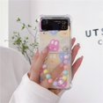 thumbnail image 2 of Funda de teléfono con diseño de conejo bonito para Samsung Galaxy Z, funda de silicona con tapa para Z Flip3 Flip4 5G, funda con correa para la muñeca a la moda, documento zhangmengya LED, 2 of 2