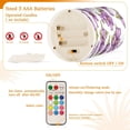 thumbnail image 4 of WOBOGO Size Combo Candle Flickering Flameless with Remote Control and Timer for Romantic Atmosphere Lavender Flowers Pattern, 4 of 7