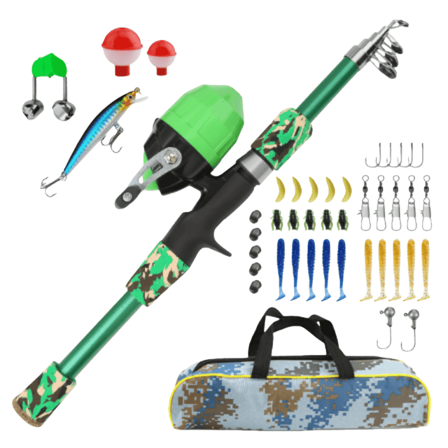 Fishing Gear Kit for All Skill Portable Freshwater Saltwater Angler