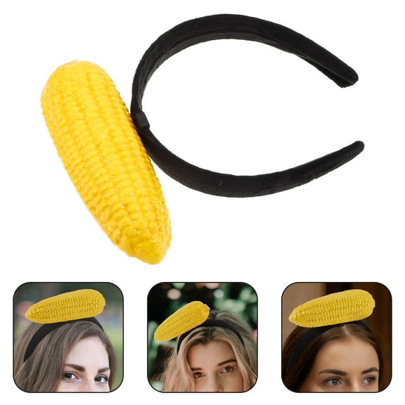 WEUVEB Cute Multicolor Corn Headband Soft Comfortable Material for Parties Spa and Everyday Use