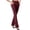 Wine, variant on Women's High Waisted Flare Leggings with Pockets Comfortable Yoga Pants for Workout and Casual Wear