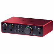Focusrite Scarlett 2i2 4th Generation 2-in 2-out USB Audio Interface with Interconnect Cables Package