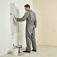thumbnail image 4 of TOPTIE Men's Long Sleeve Coverall, Action Back Coverall Relaxed Fit, Work Wear Suit, Gray Coverall, 4 of 11