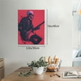 thumbnail image 2 of Kdxio Rock Skull Guitarist Pattern Canvas Wall Art 12x16 Inches - Waterproof HD Print Solid Wood Frame for Living Room & Bathroom,Vertical, 2 of 8